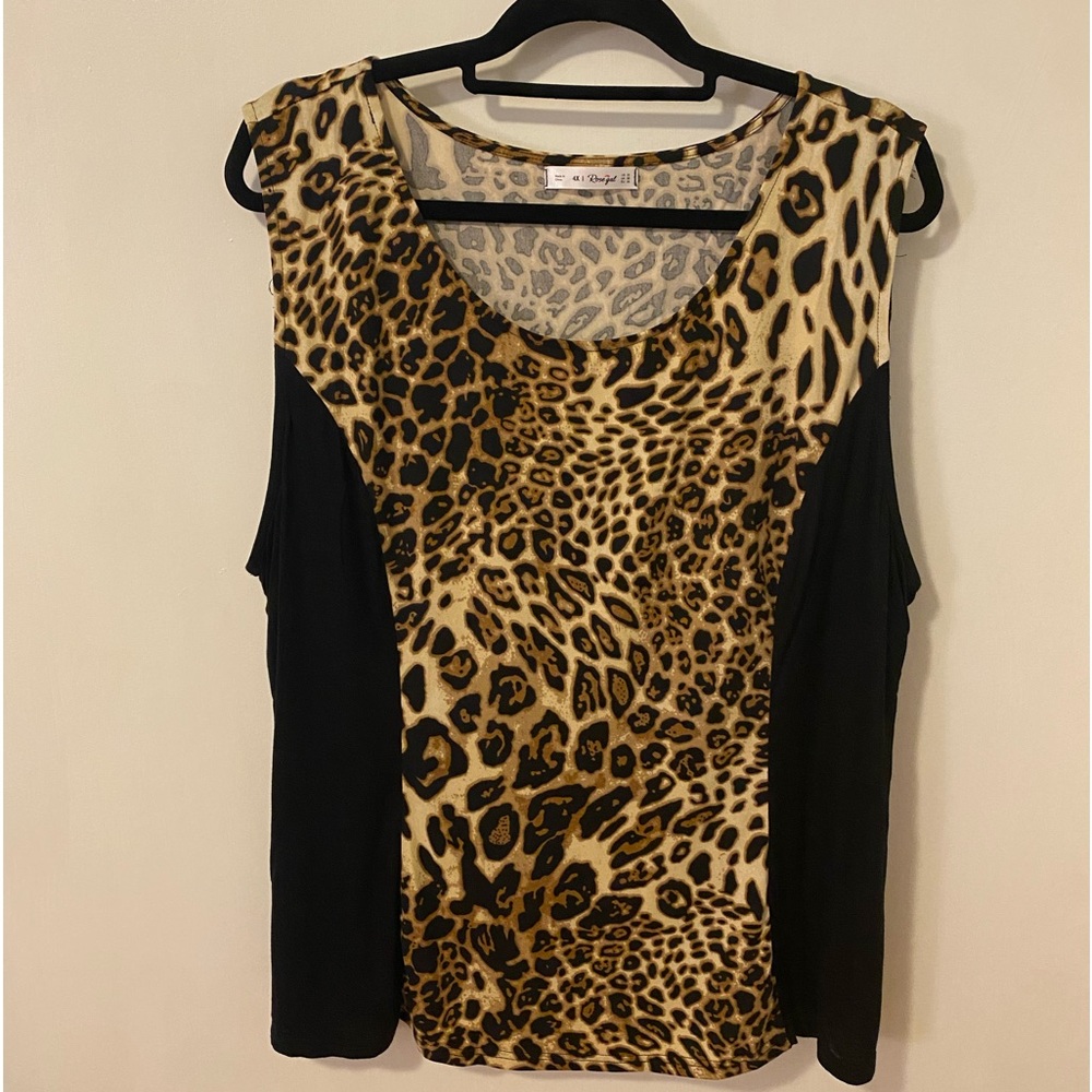 Liquid knit Leopard print tank
